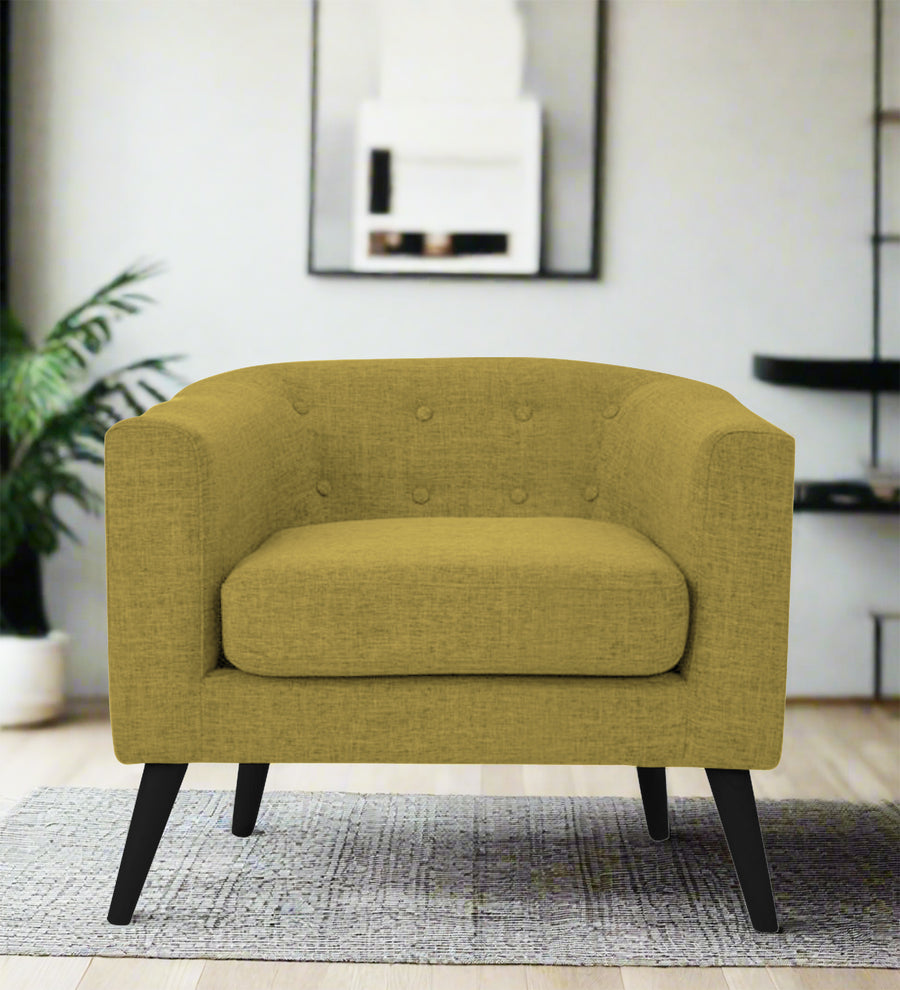 Casper  1 Seater Fabric Sofa - Parrot Green by Febonic Living