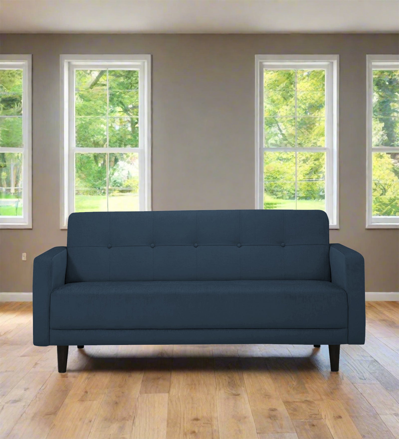 Noha Fabric 2 Seater Sofa in Light Blue Colour