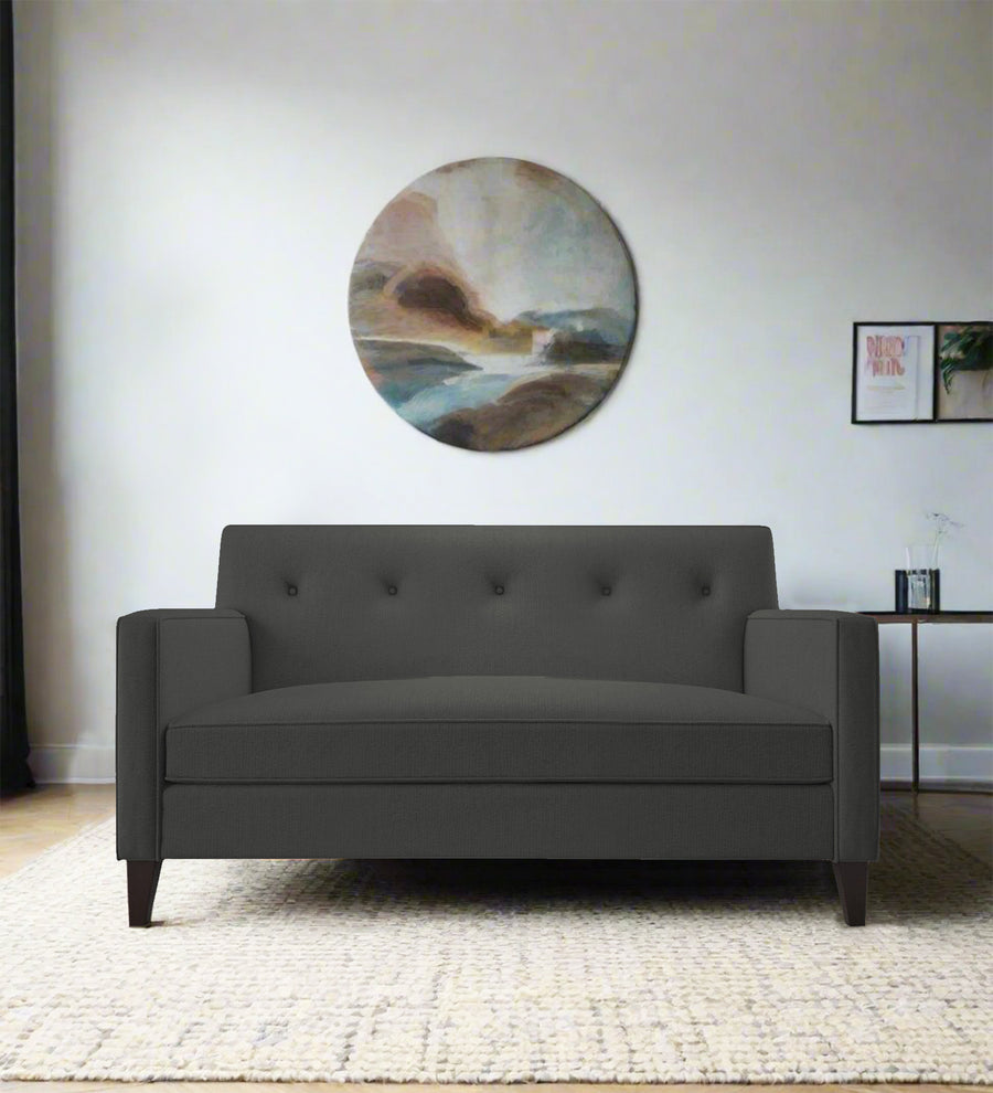 Miller  2 Seater Fabric Sofa - Charcoal Grey by Febonic Living