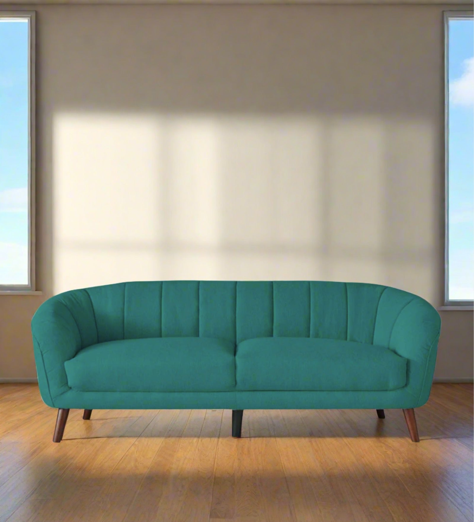 Benjamin Fabric 3 Seater Sofa in Sea Green Colour