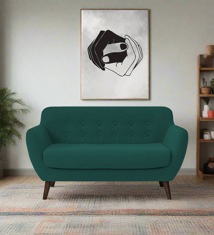 Goofy  2 Seater Fabric Sofa - Sage Green by Febonic Living