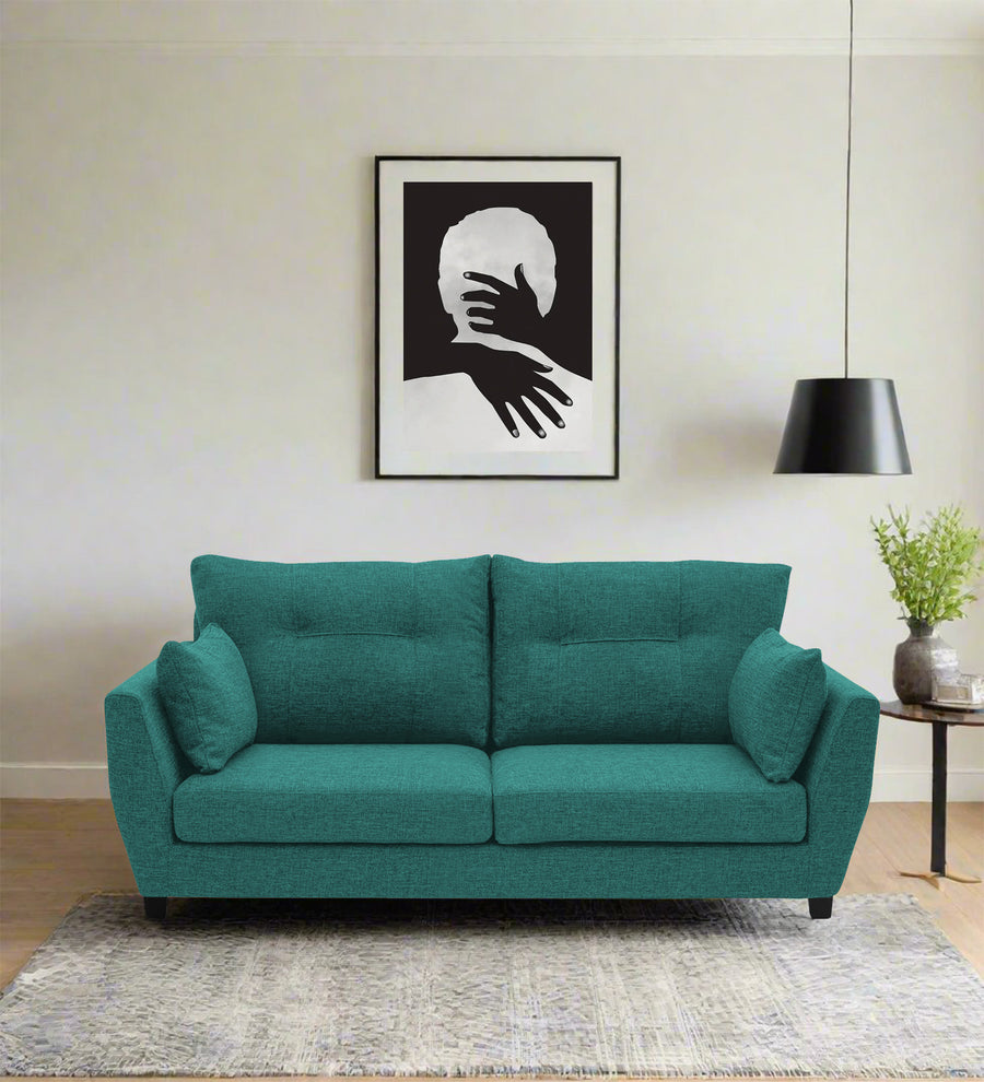 Mario  2 Seater Fabric Sofa - Sea Green by Febonic Living