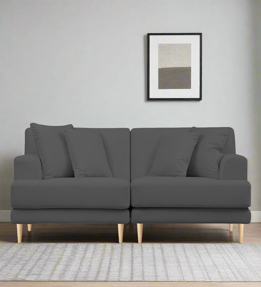 Woody  2 Seater Fabric Sofa - Pure Grey by Febonic Living