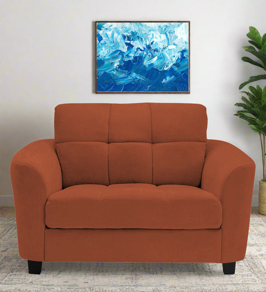 Mulan  1 Seater Fabric Sofa - Royal Orange by Febonic Living