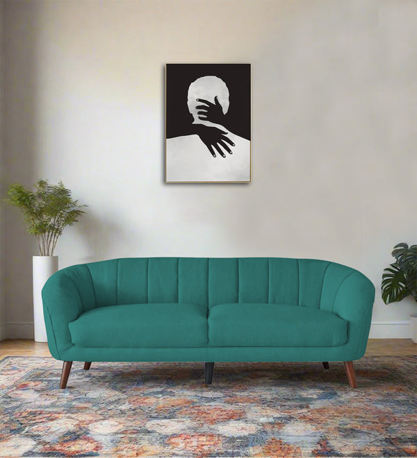 Benjamin 3 Seater Fabric Sofa - Sea Green