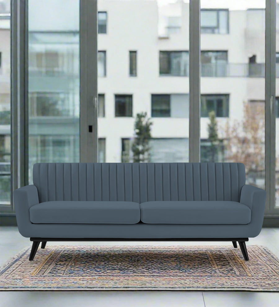 Tucker 3 Seater Velvet Sofa - Oxford Blue by Febonic Living