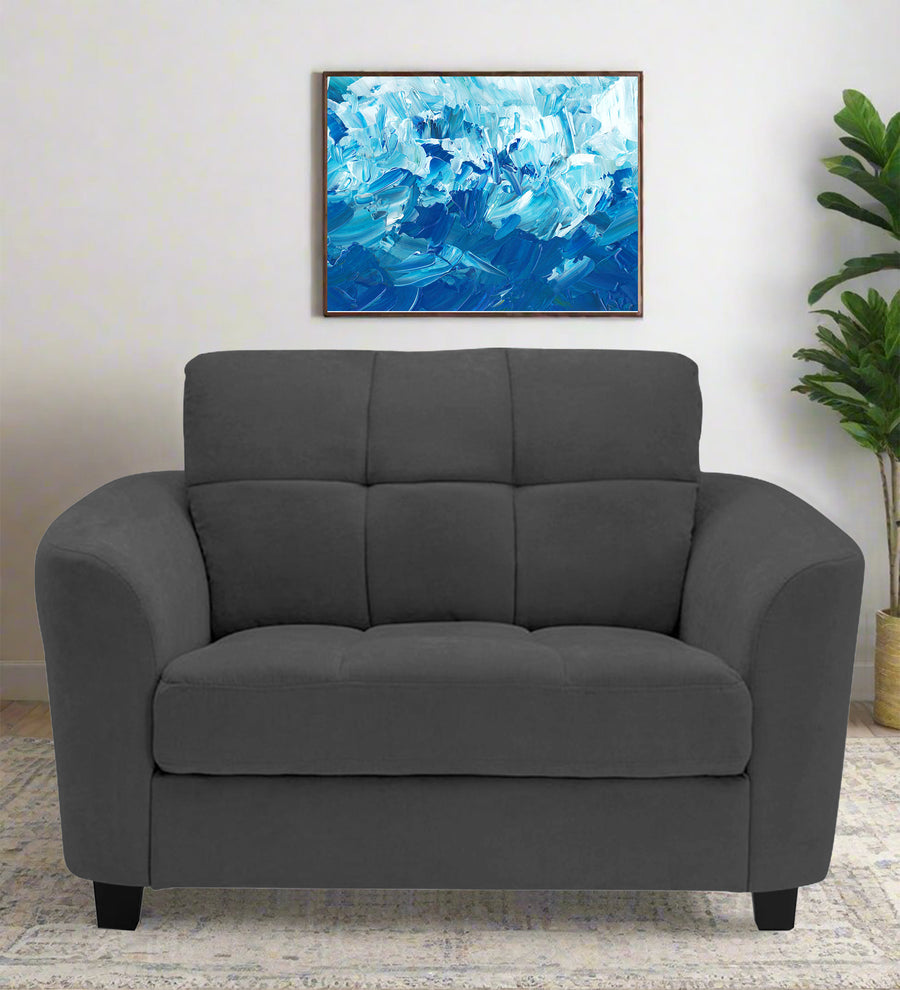 Mulan  1 Seater Fabric Sofa - Stone Grey by Febonic Living