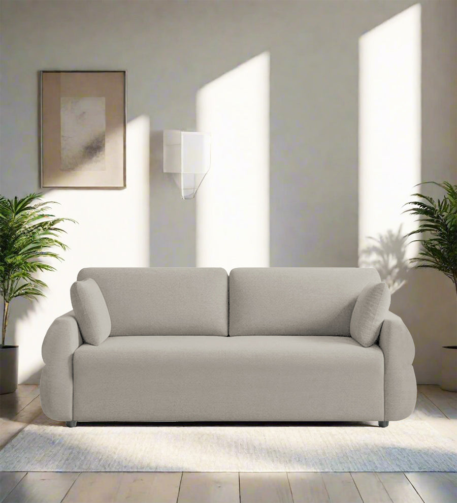 Jack 3 Seater Fabric Sofa - Ash Grey by Febonic Living