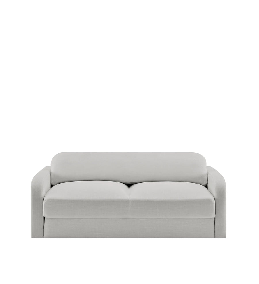 Rosa  3 Seater Foldable  Cum Bed Fabric Sofa - Lit Grey by Febonic Living