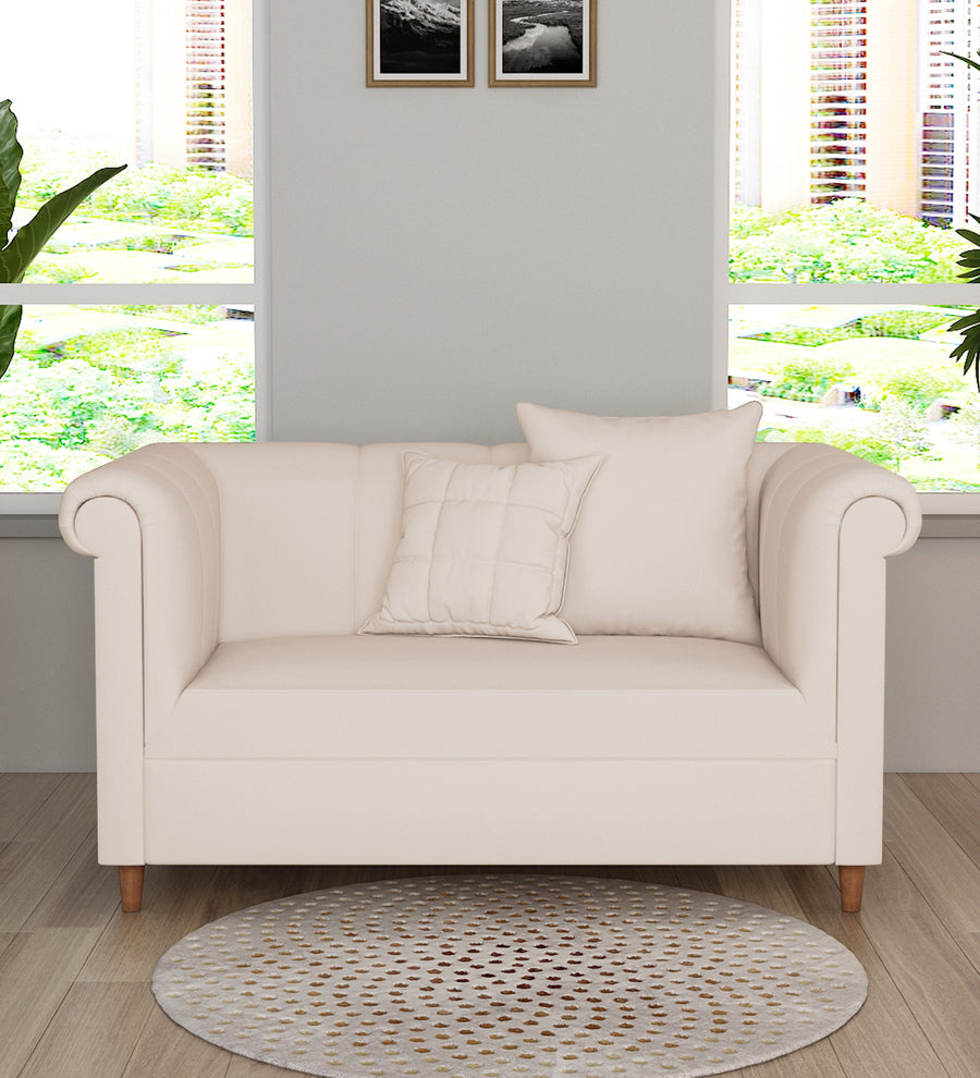 Rubi  2 Seater Velvet Sofa - Camel Beige by Febonic Living
