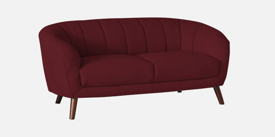 Benjamin Fabric 2 Seater Sofa In Blood Maroon Colour - Febonic Living
