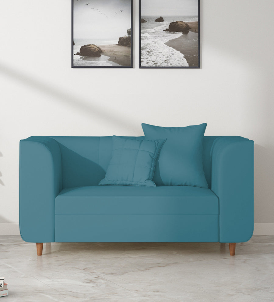 Sumo  2 Seater Velvet Sofa - Aqua Blue by Febonic Living