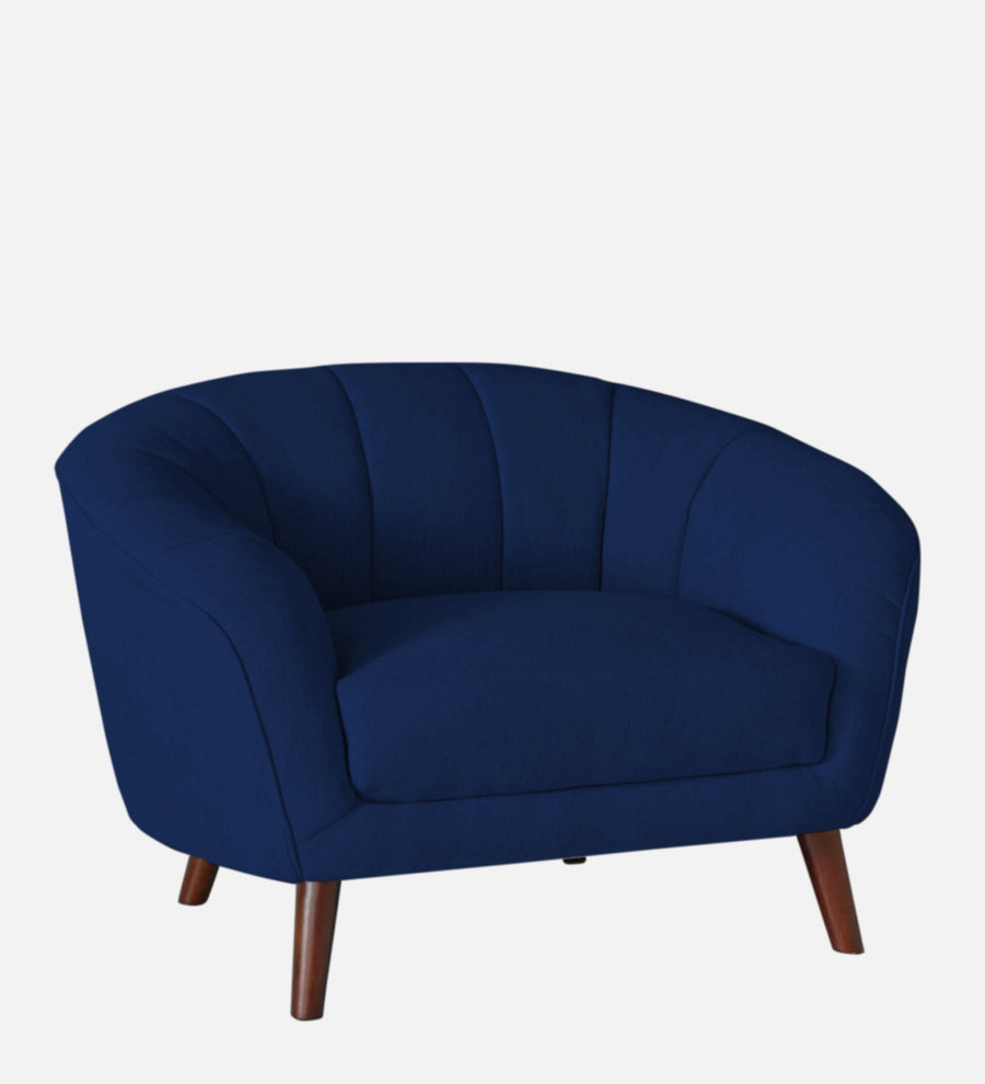 Benjamin Fabric 1 Seater Sofa In Royal Blue Colour - Febonic Living