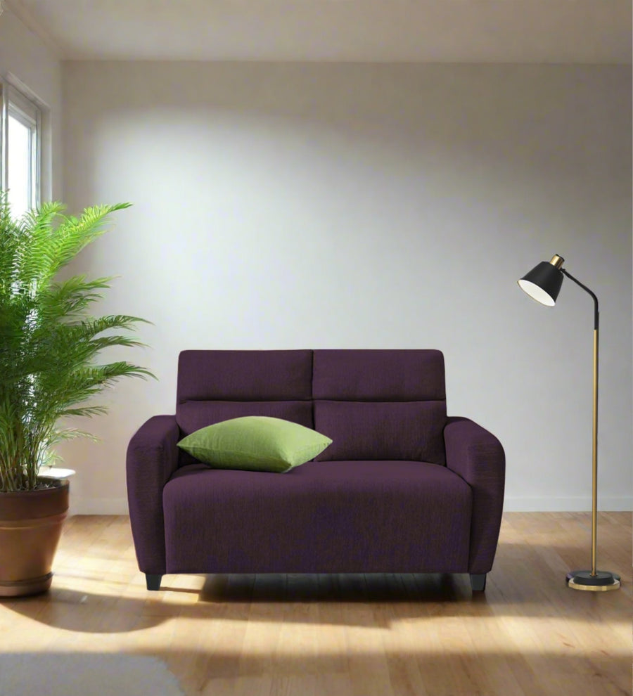 Bakadi  2 Seater Fabric Sofa - Greek Purple by Febonic Living