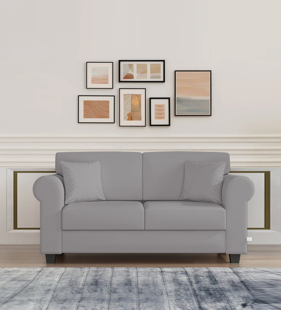 Numonk  2 Seater Velvet Sofa - Concrete grey by Febonic Living