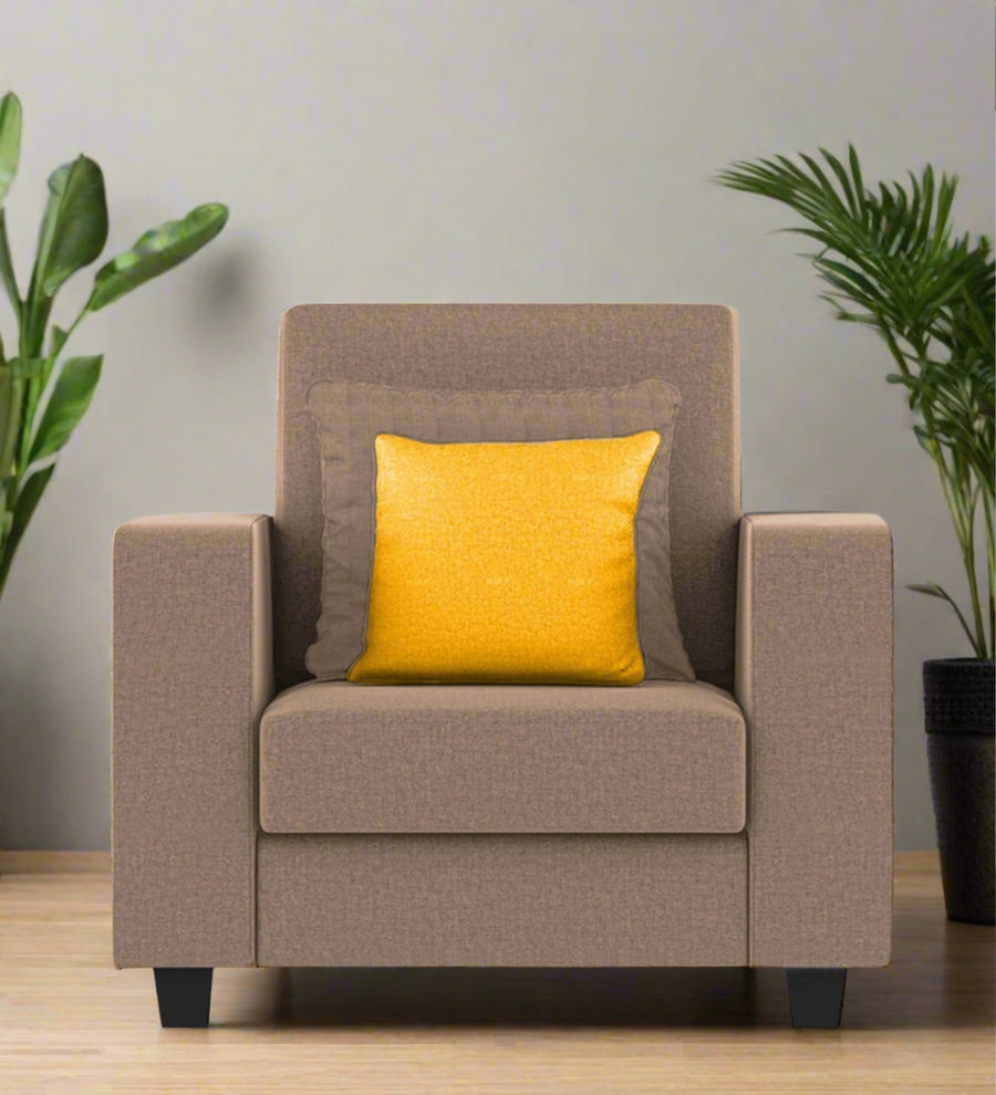 Nabi  1 Seater Fabric Sofa - Cookie Beige by Febonic Living