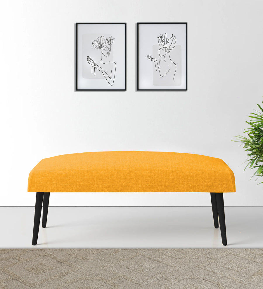 Adon  Bench Velvet - Safforn Yellow by Febonic Living