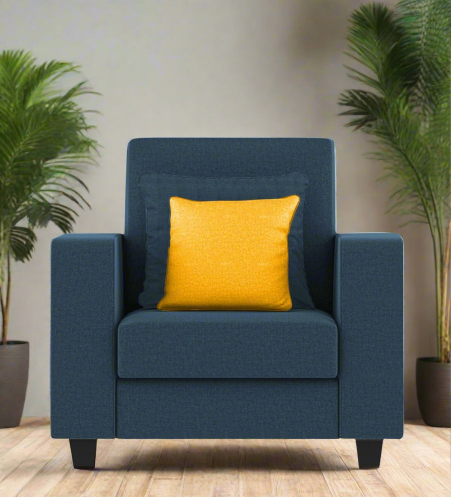 Nabi  1 Seater Fabric Sofa - Light Blue by Febonic Living