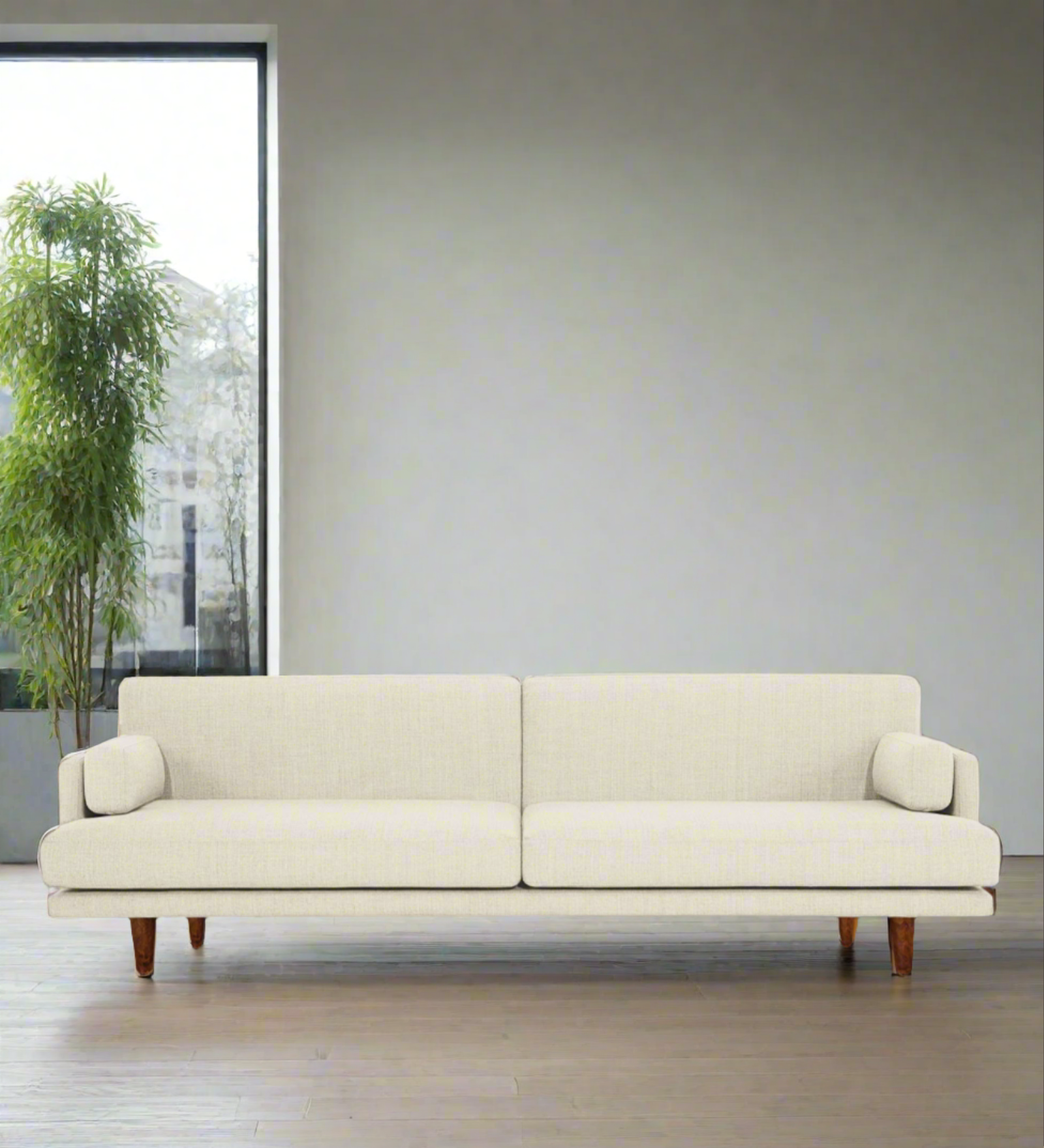 Ricky Fabric 3 Seater Sofa in ivory cream Colour