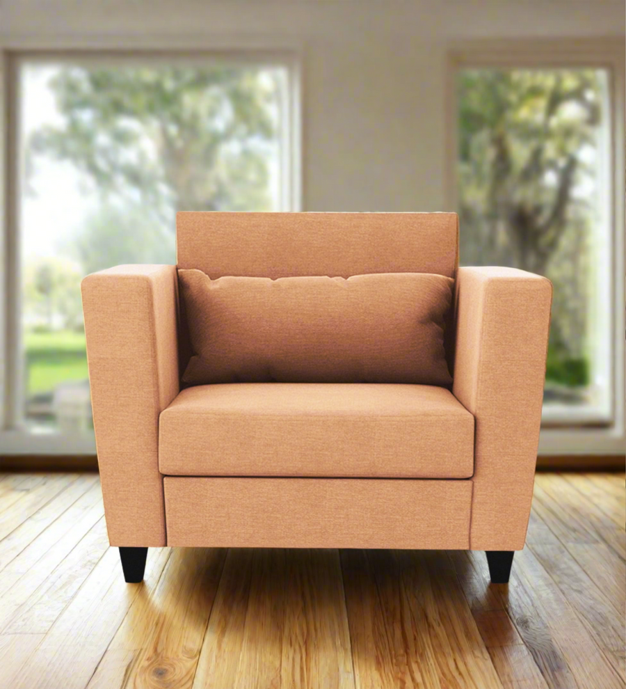 Tokyo  1 Seater Fabric Sofa - Cosmic beige by Febonic Living