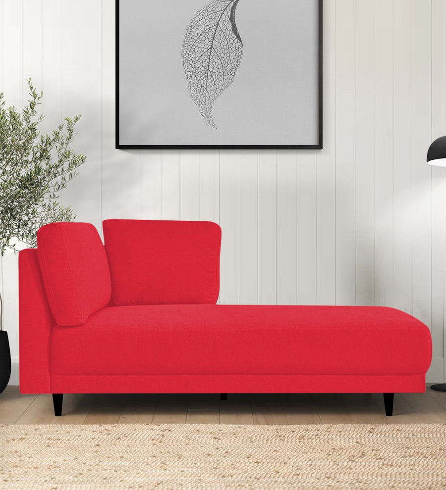 Jonze  RHS Velvet Chaise Lounger - Ox Blood Maroon by Febonic Living