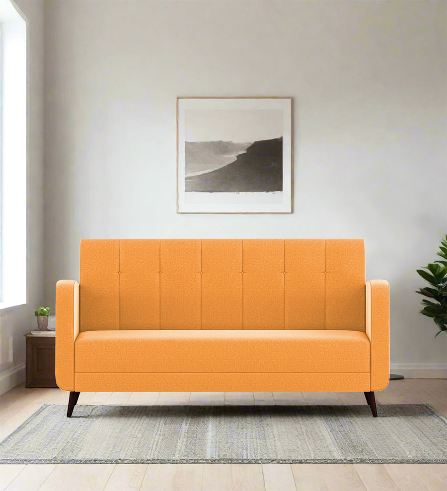 Wiki 3 Seater Velvet Sofa - Tangerine orange by Febonic Living