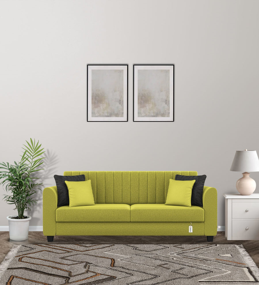 Cosmic 3 Seater Fabric Sofa - Parrot Green by Febonic Living