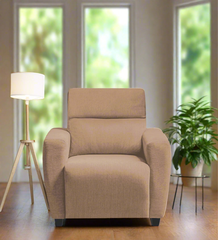 Bakadi  1 Seater Fabric Sofa - Cosmic Beige by Febonic Living