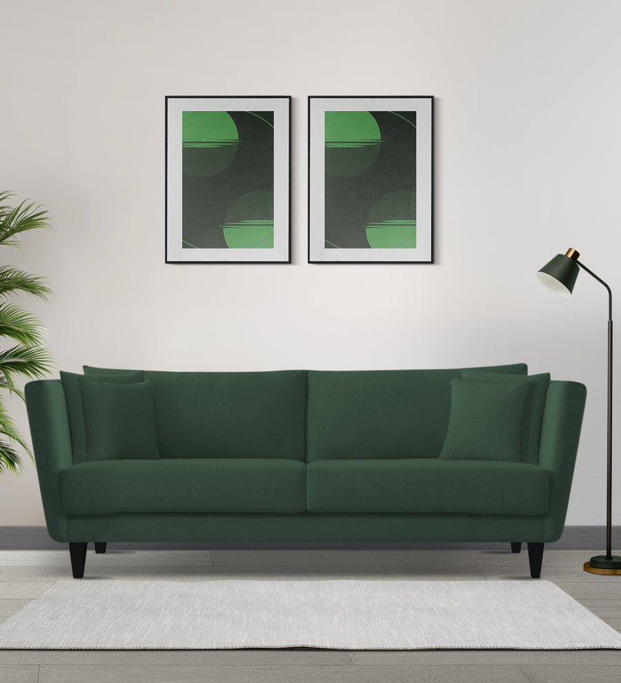 Norway 3 Seater Velvet Sofa - Amazon Green by Febonic Living