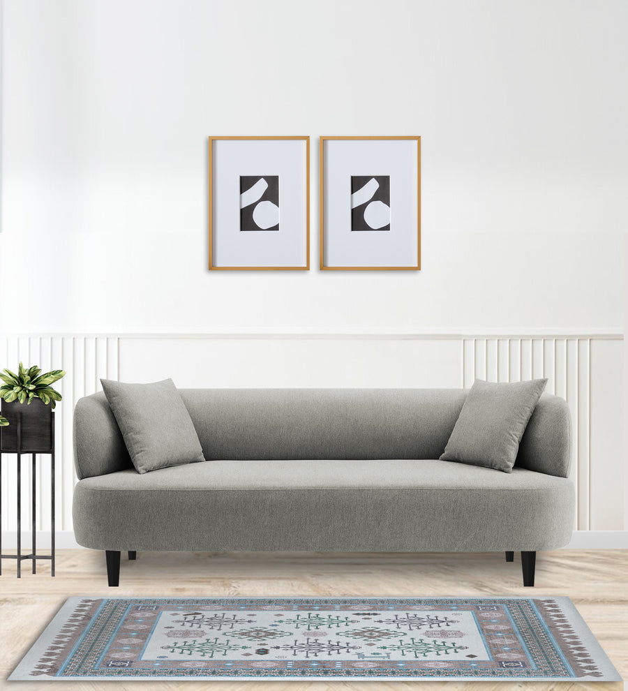 Carson 3 Seater Fabric Sofa - Turtle Green by Febonic Living