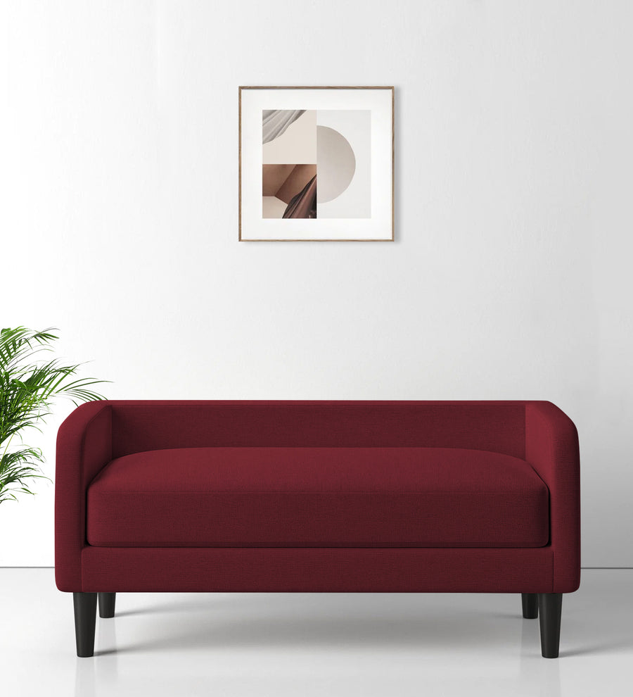 Maya  Bench Fabric - Blood Maroon by Febonic Living