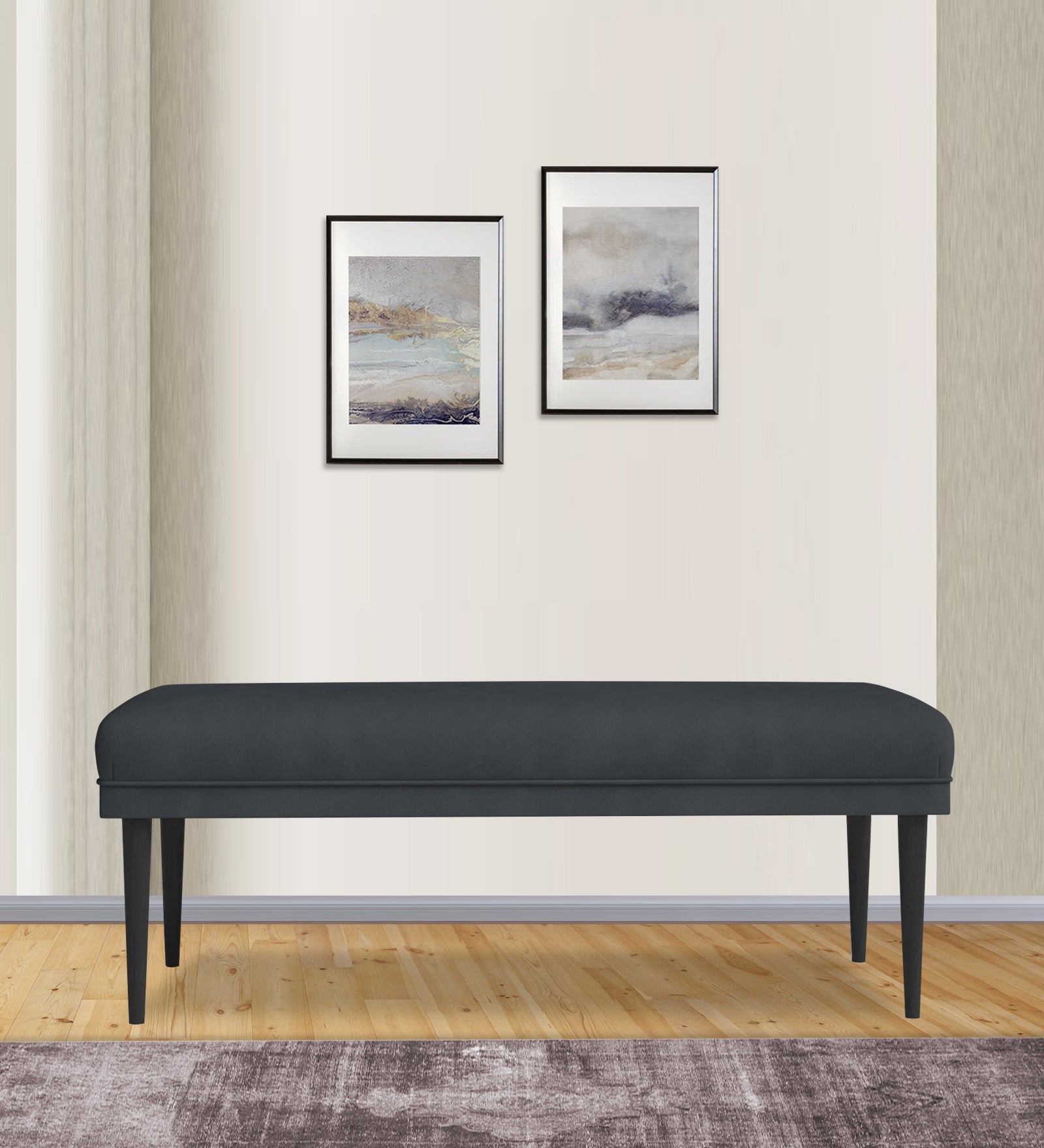 Summer Fabric Bench in Duby Grey Colour