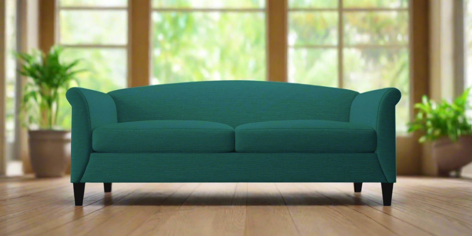 Kimber Fabric 3 Seater Sofa in Sea Green Colour