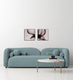 Corny Boucle Fabric 3 Seater Sofa in Stormy Blue Colour