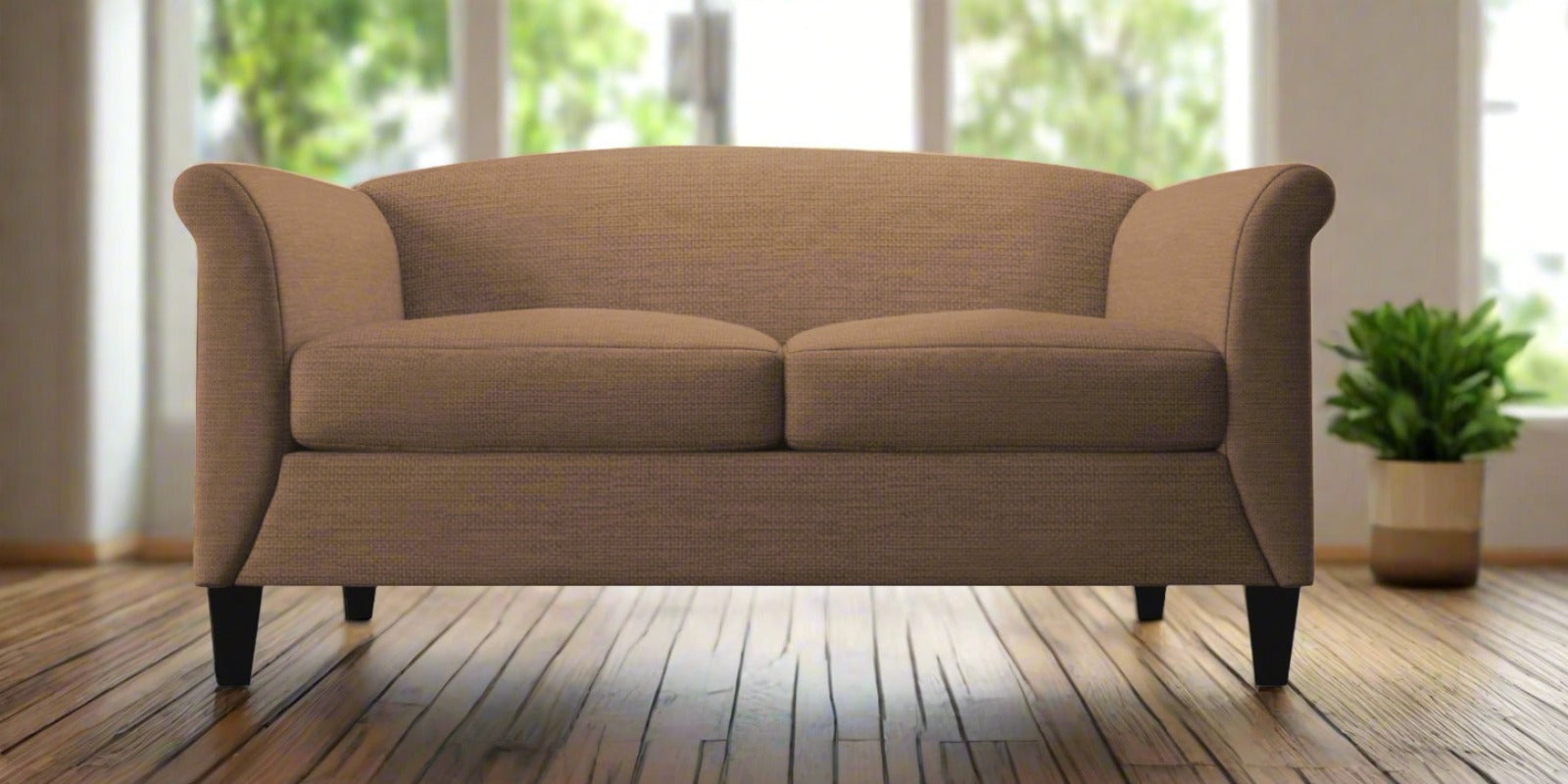 Kimber Fabric 2 Seater Sofa in Cosmic Beige Colour