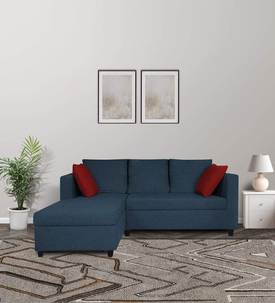 Nebula  RHS  (2+Lounger) Fabric Sectional Sofa - Light Blue by Febonic Living