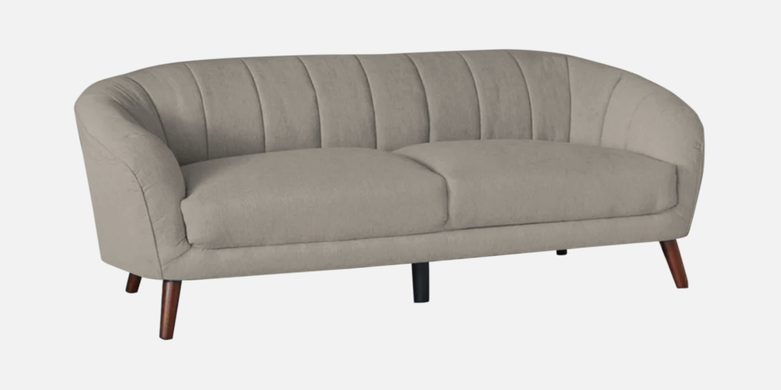 Benjamin Fabric 3 Seater Sofa in Ash Grey Colour