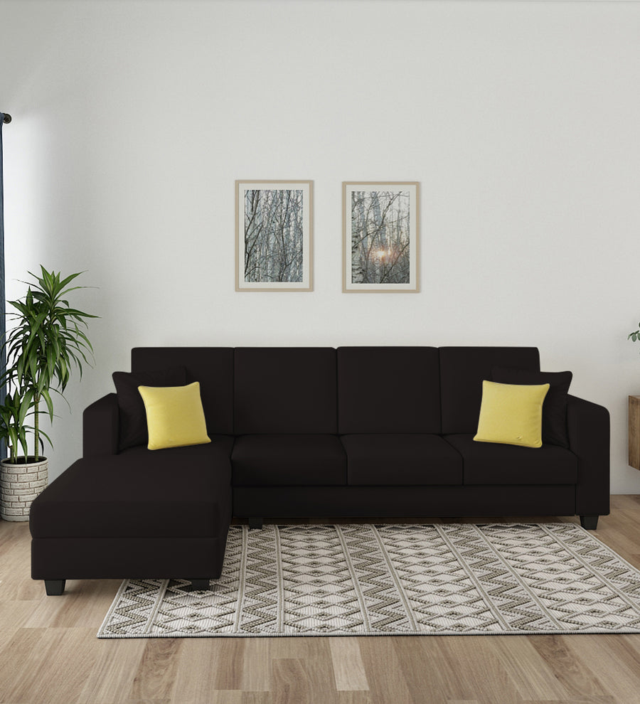 Nabi  RHS  (3+Lounger) Fabric Sectional Sofa - Cara Brown by Febonic Living
