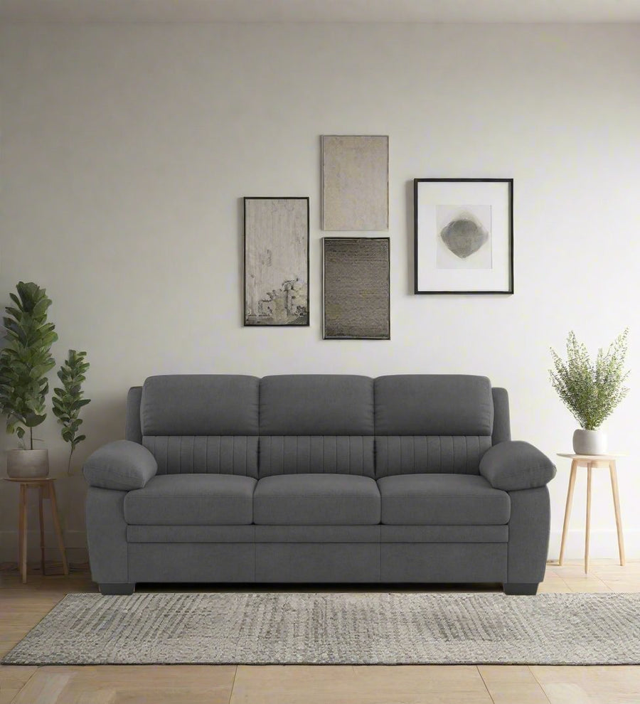 Cantaberry 3 Seater Velvet Sofa - Davy Grey by Febonic Living