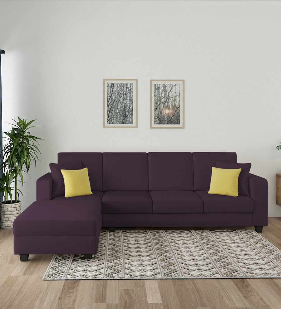 Nabi  RHS  (3+Lounger) Fabric Sectional Sofa - Greek Purple by Febonic Living