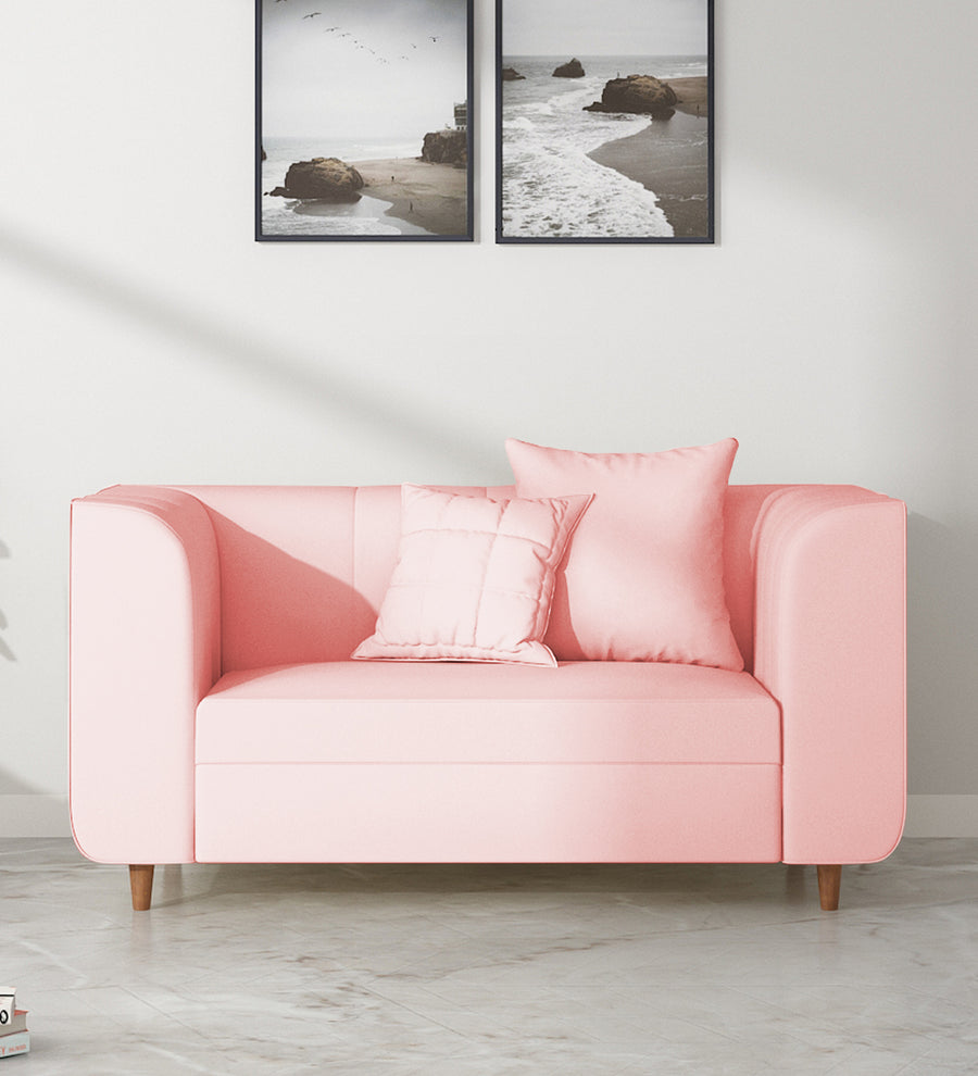 Sumo  2 Seater Velvet Sofa - Millennial Pink by Febonic Living