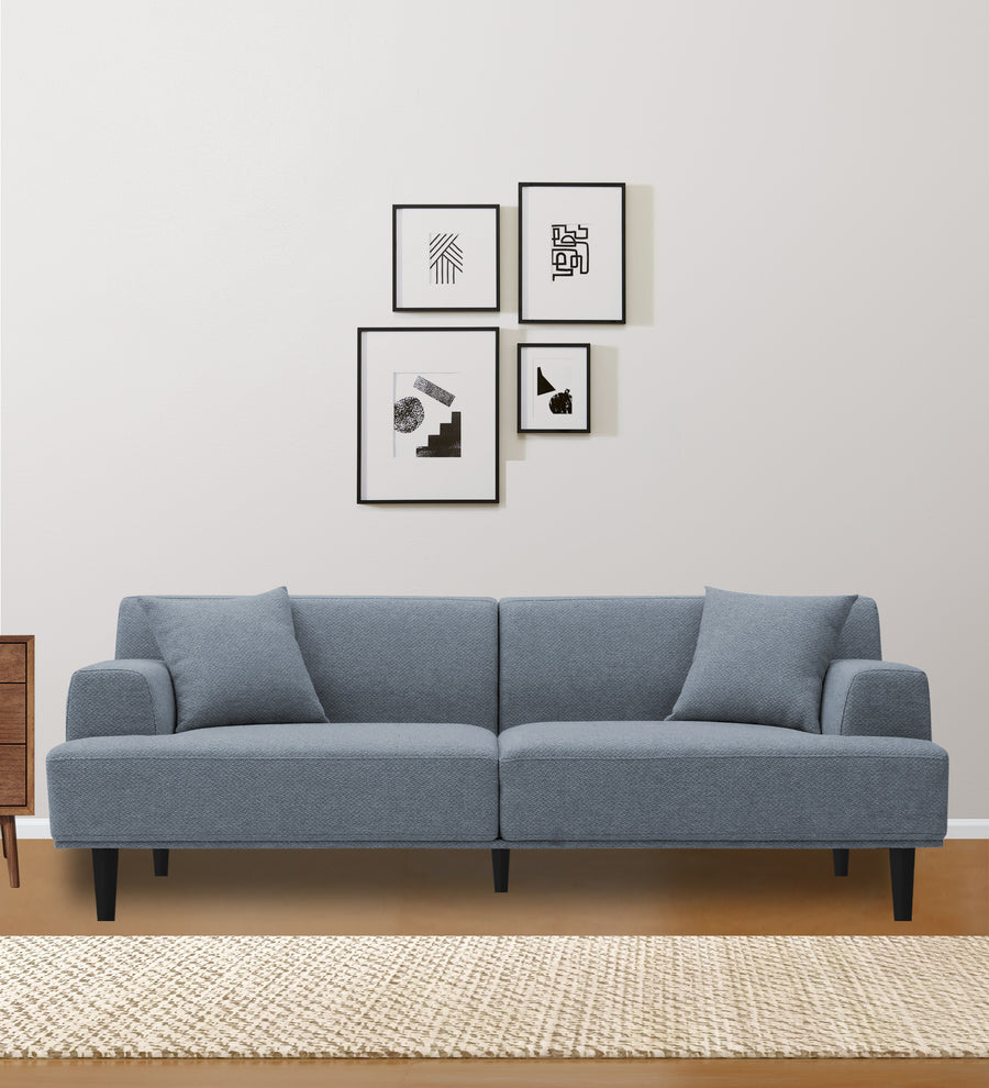 Cobby 3 Seater Fabric Sofa - Indigo Blue by Febonic Living