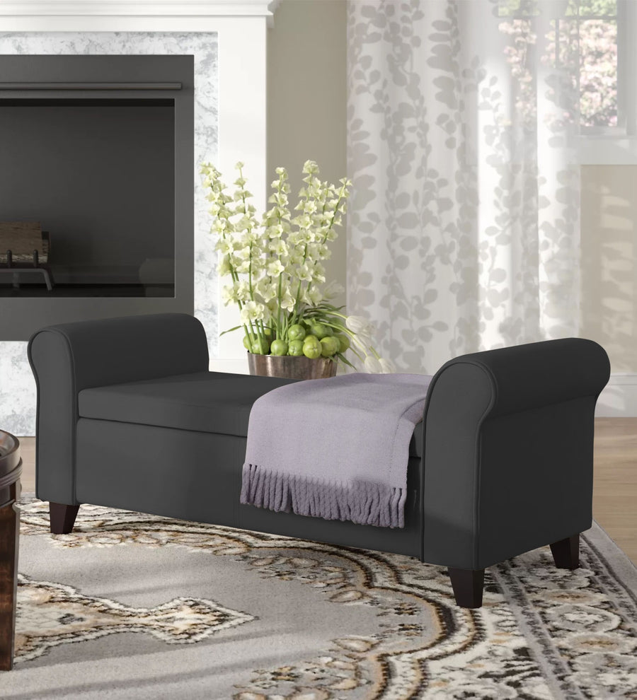 Molo  2 Seater Recamier Fabric - Charcoal Grey by Febonic Living