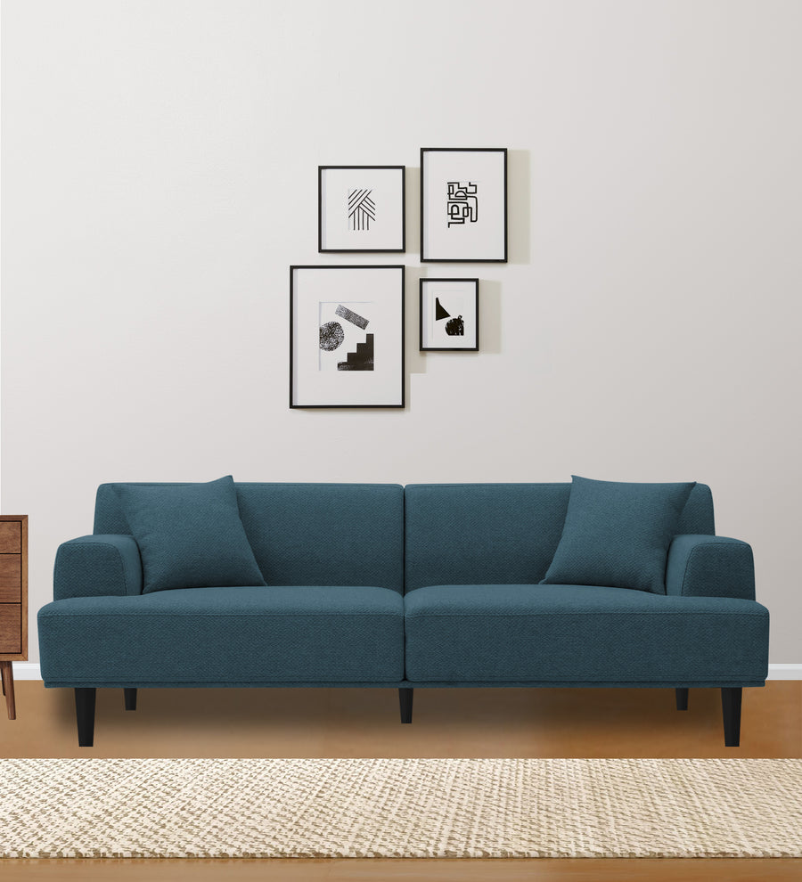 Cobby 3 Seater Fabric Sofa - Harbour Blue by Febonic Living