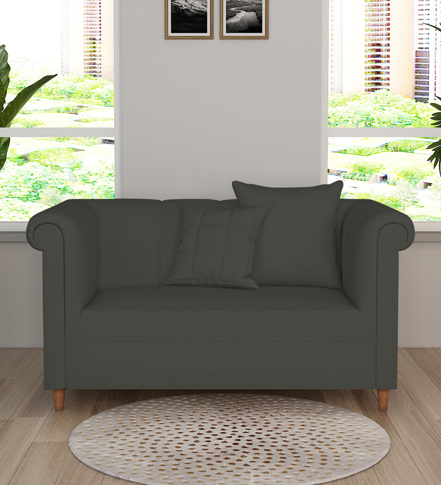 Rubi  2 Seater Velvet Sofa - Hory Grey by Febonic Living