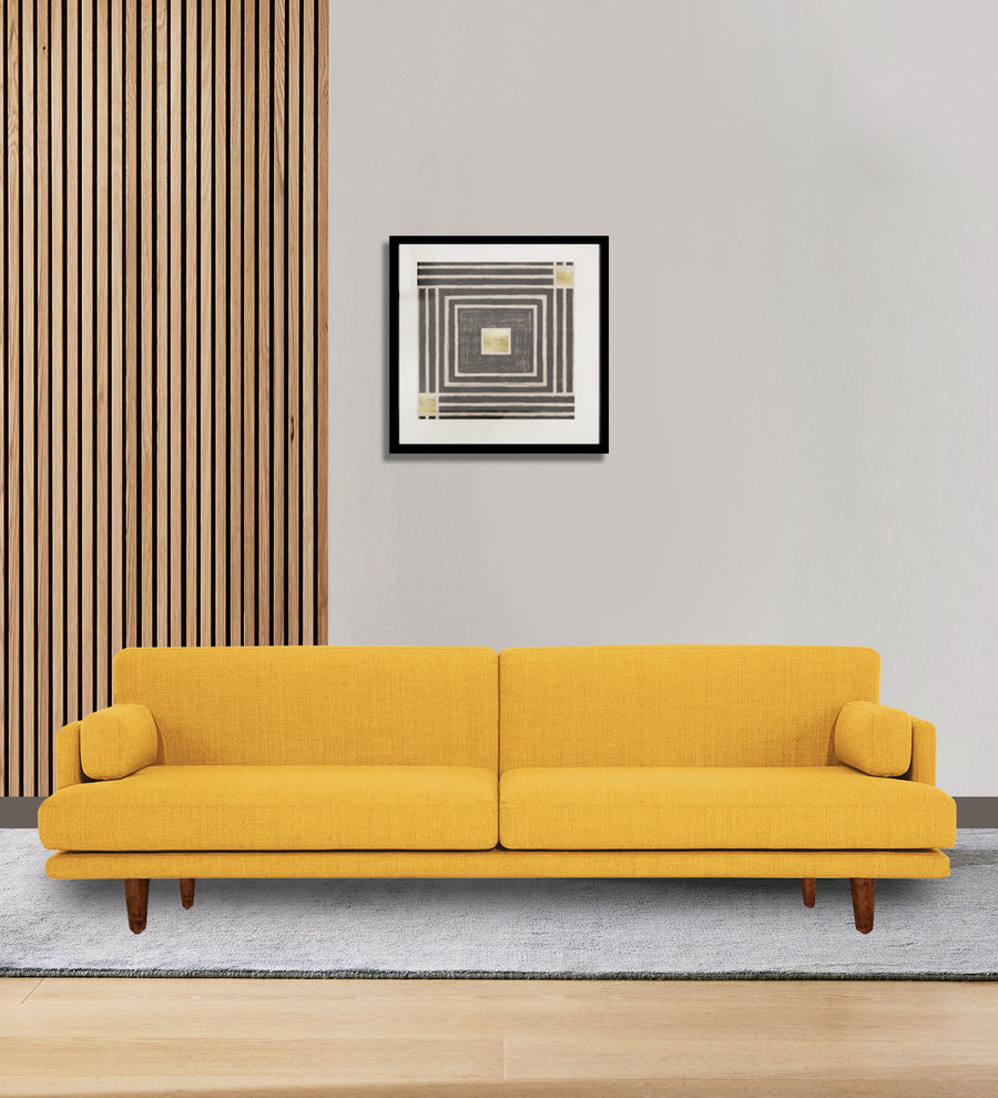 Ricky 3 Seater Fabric Sofa - Bold Yellow by Febonic Living