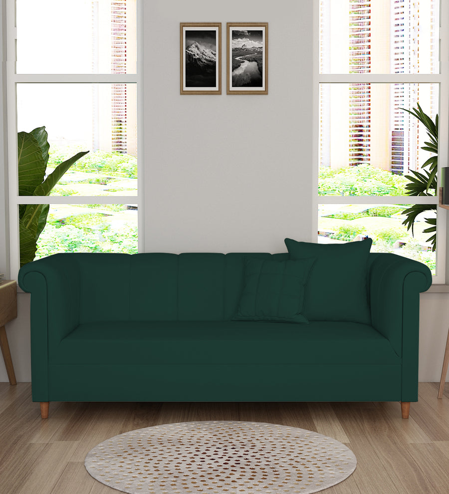 Rubi 3 Seater Velvet Sofa - Forest Green by Febonic Living
