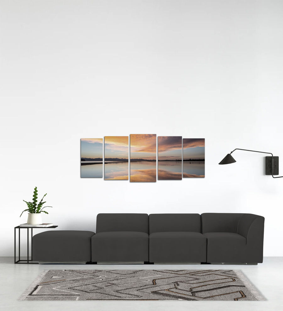 Bufa  LHS Velvet Sectional Sofa - Hory Grey by Febonic Living