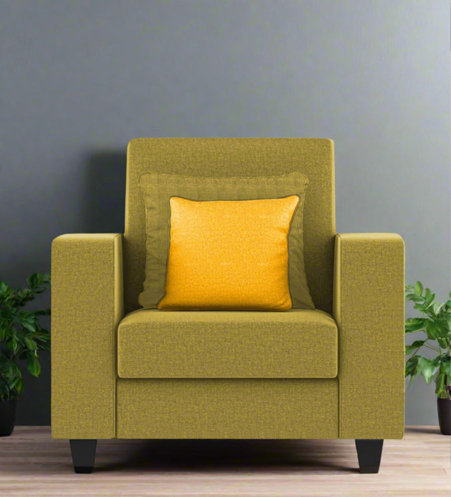Nabi  1 Seater Fabric Sofa - Parrot Green by Febonic Living