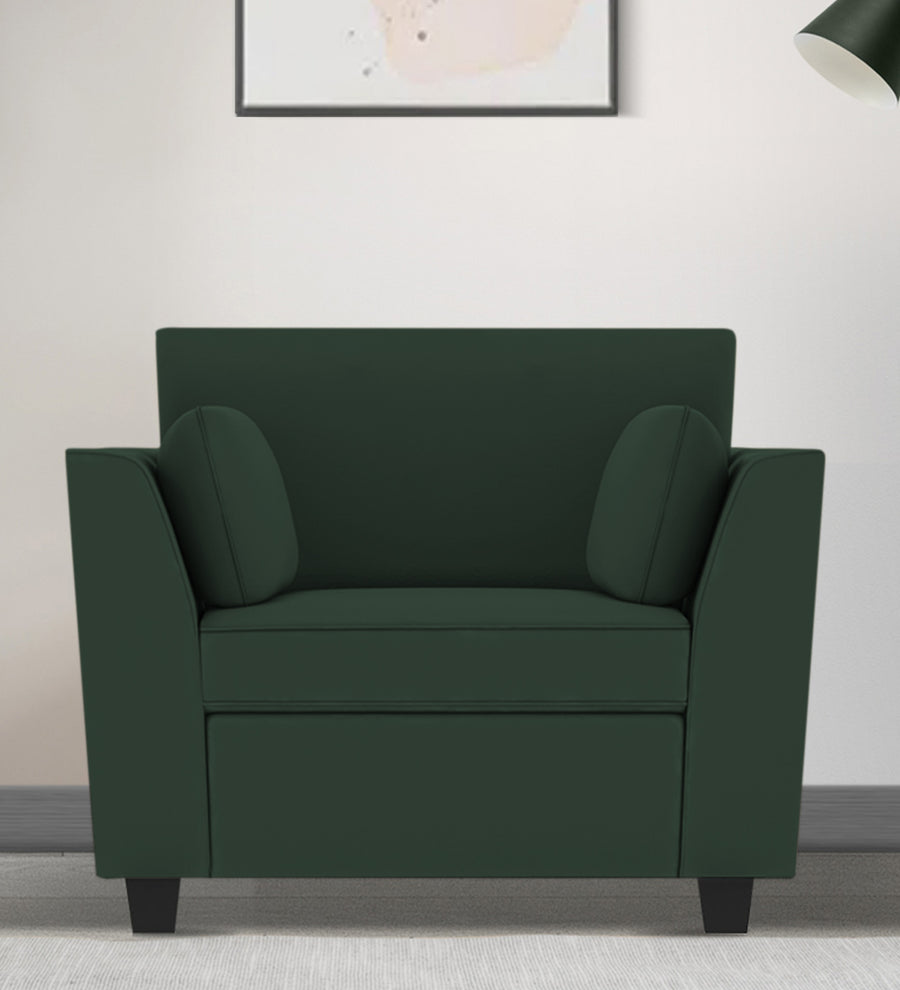 Bristo  1 Seater Velvet Sofa - Amazon Green by Febonic Living